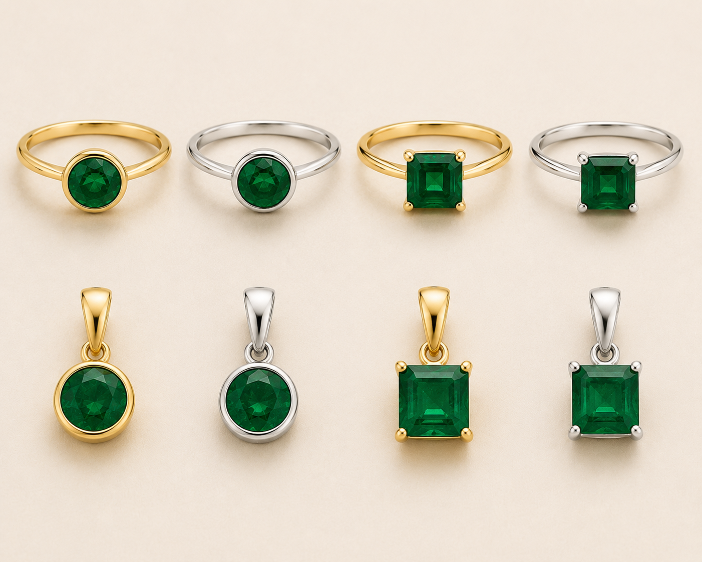 Emerald (Panna)( Budh )Panchdhatu ring / pandant