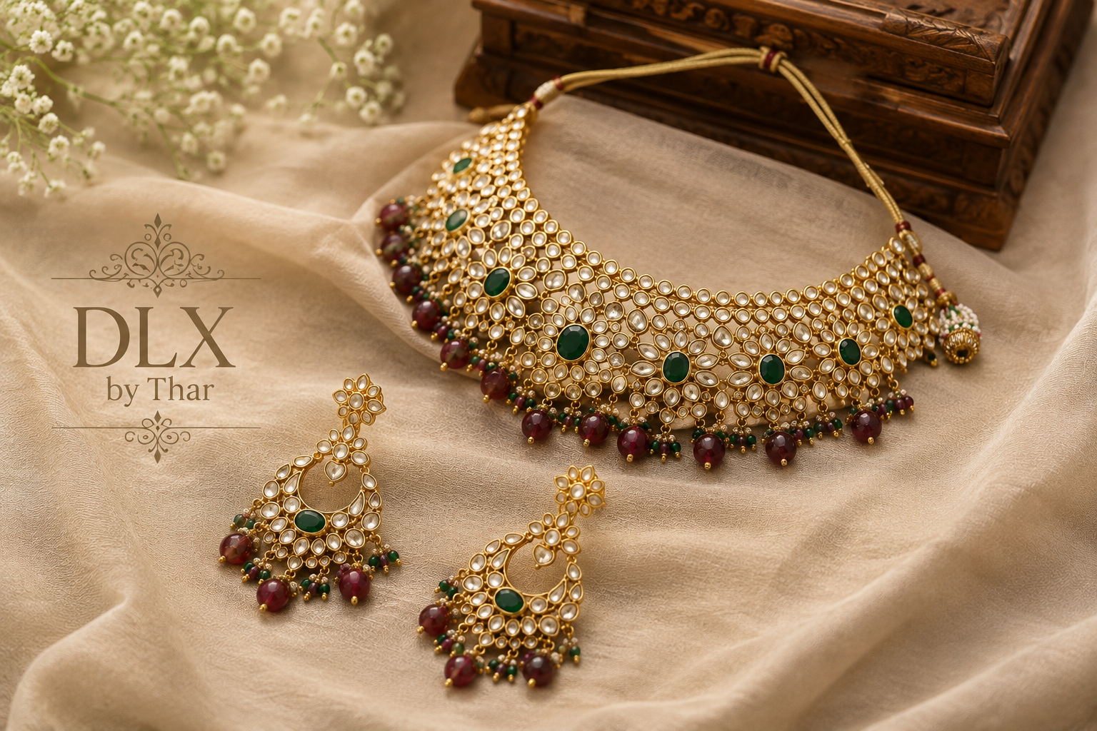 Royal Indian Kundan Jewellery Set