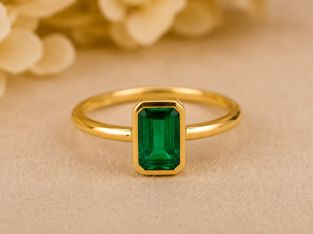 Emerald Green (पन्ना) Panchdhatu Ring