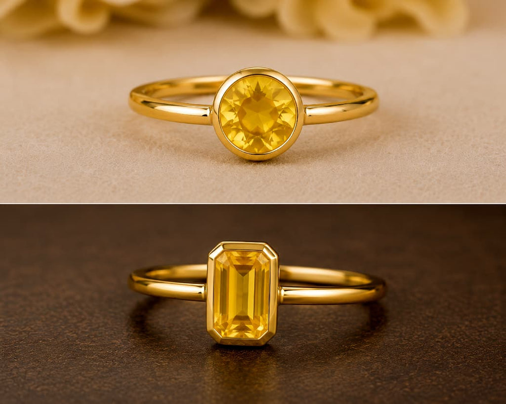 Yellow Sapphire (पुखराज) Panchdhatu Ring